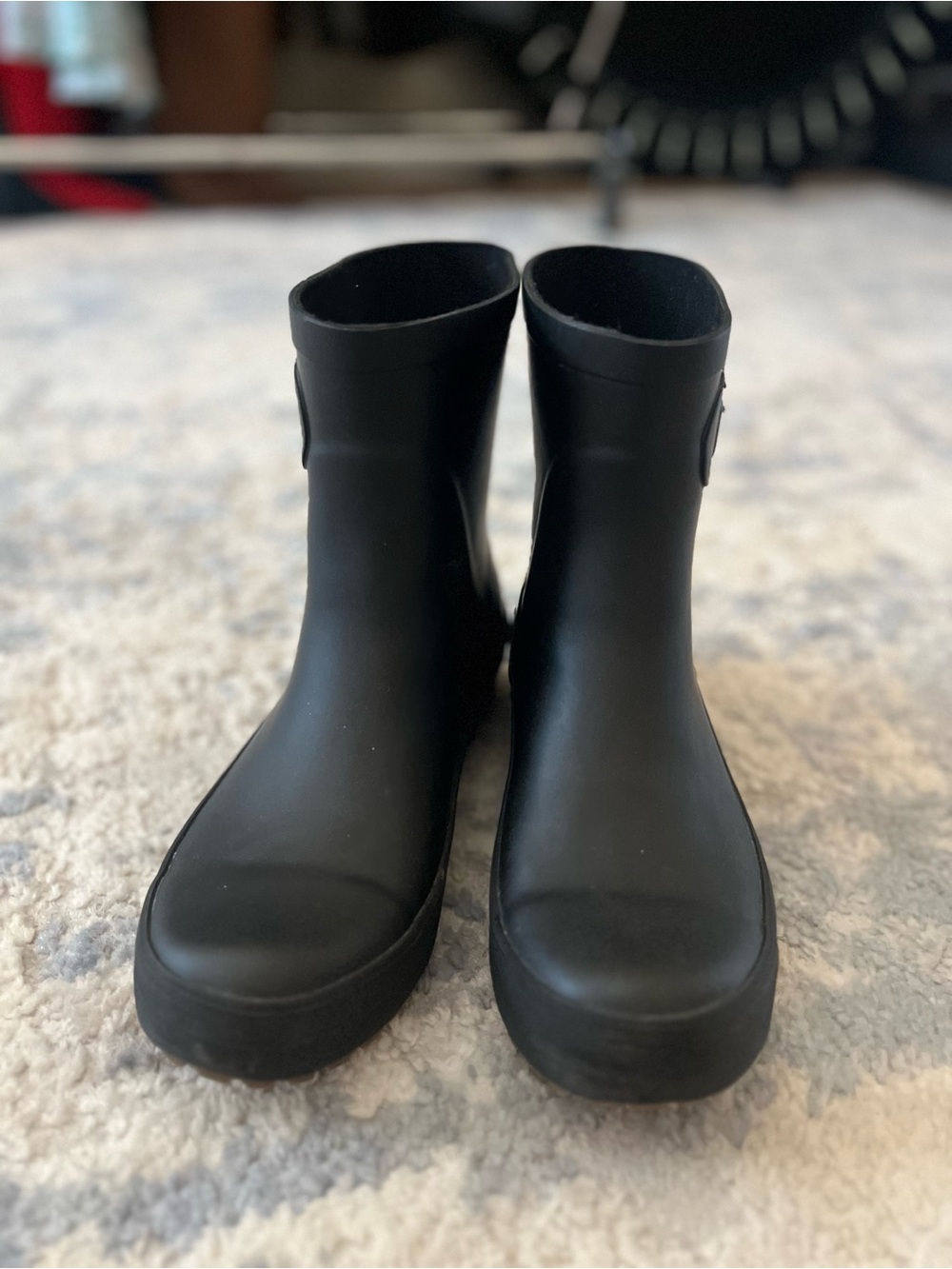 chooka Black Matte Waterproof Ankle Rain Boots